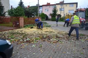 Służby pracują nad usuwaniem skutków wichury 